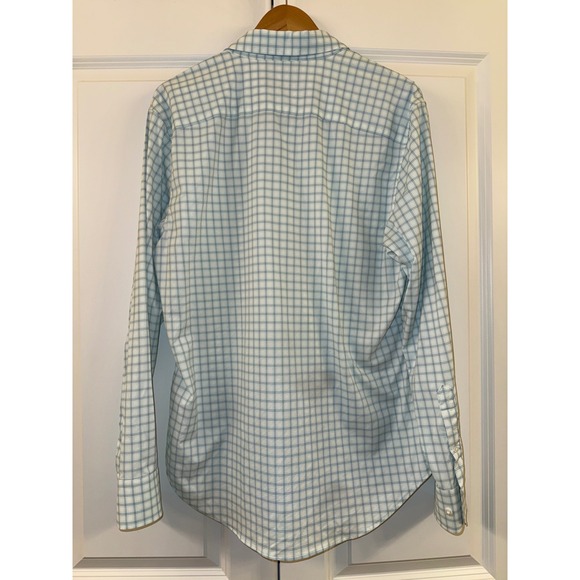 Bonobos Men's Slim Fit Long Sleeve Button Down Shirt Plaid Light Blue Size L - Picture 2 of 8